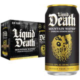 Liquid Death Still Mountain Water – Office-Ready Tallboy Cans to Replace Plastic Bottles at the Workstation