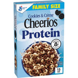 Cheerios Protein Cereal, Cookies and Crème – Family Size Whole Grain Cereal for Busy Parent Mornings