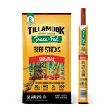 Tillamook Country Smoker Grass Fed Beef Sticks – Office Desk Protein to Power Through Afternoon Work, Zero Sugar