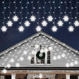 Lumiluxe Cozy Glow Icicle Lights – Shared Family Space Decor, Cool-to-Touch Snowflake Tips for Curious Hands