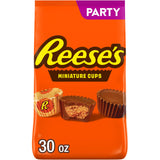 REESE'S Miniatures Milk Chocolate Peanut Butter Cups – Holiday Gift for Her, Valentine's Day Candy Party Pack 30 oz