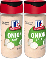 McCormick Onion Salt, 5.12 oz – Non-GMO Pantry Seasoning for Health-Conscious Cooks, Single Jar