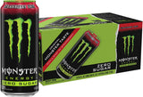 Monster Zero Sugar Strawberry Buzz – Afternoon Productivity Boost for Open-Plan Offices, 16 oz Can 15-Pack