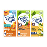 Crystal Light On-the-Go Peach Iced Tea Mix – Gym Bag Refreshment for Active Lifestyle Drinkers, 5 Calories Per Serving