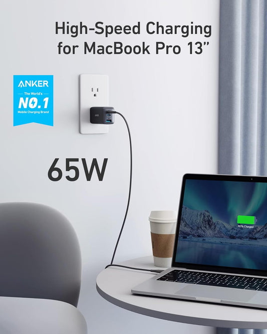 three-port design (usb-c and usb-a) with smart power distribution across all ports