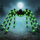 Anditoy Oversized Halloween Spider Light – Battery-Powered Outdoor Lawn Centerpiece for Open-Air Parties and Haunted Trails