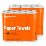 Amazon Basics 2-Ply Flex-Sheets Paper Towels, Family-Safe Kitchen Cleanup for Spills with Young Children