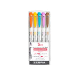 Zebra Pen MILDLINER Dual Tip Marker – Streamlined Tool for Restrained Aesthetic and Effortless Planning, Warm 5-Pack