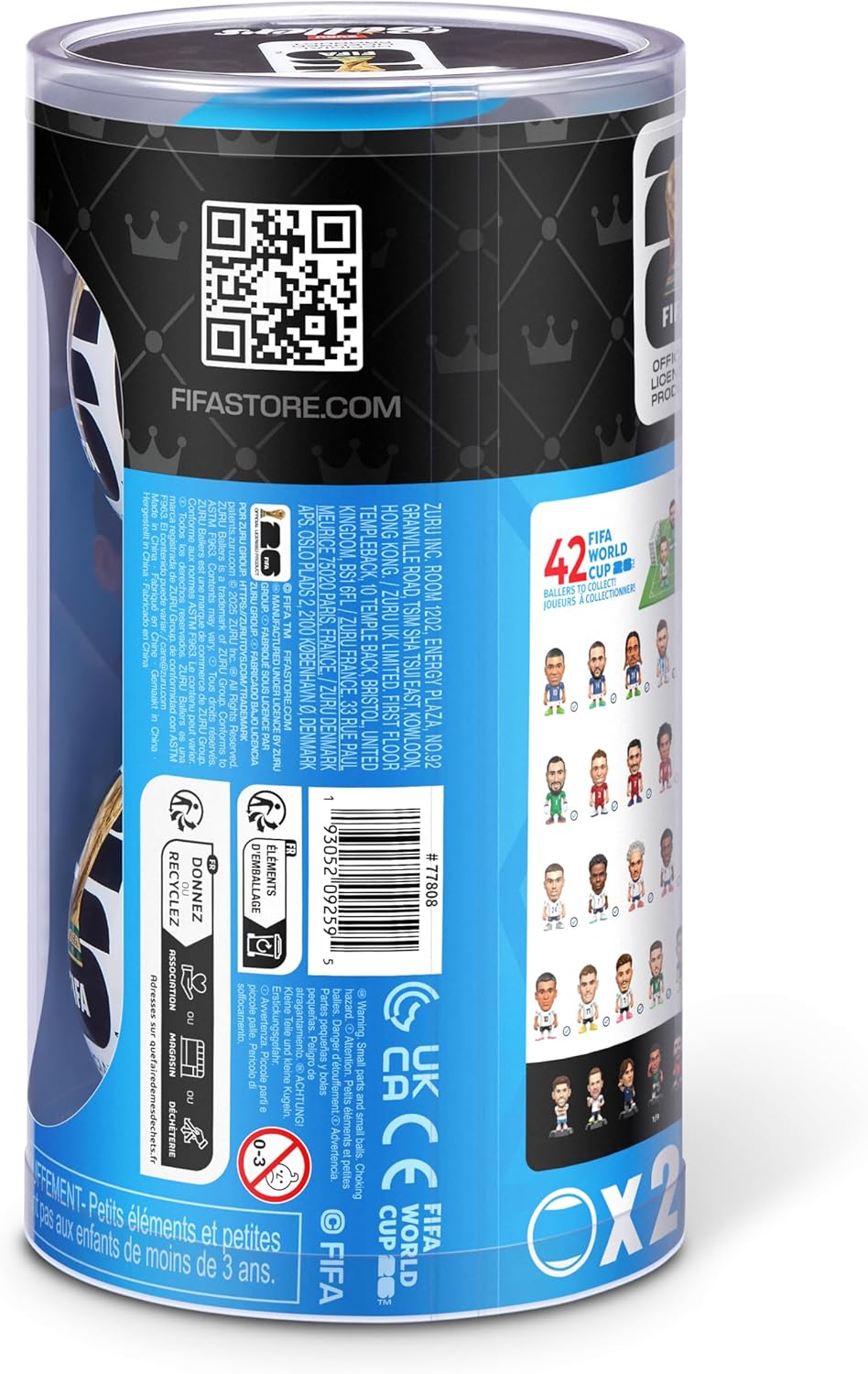 ZURU Ballers FIFA World Cup 2026 Series 1 2 Pack – Licensed Kids Soccer Toy for Playroom, Nursery Shelf and Holiday Stocking Stuffer