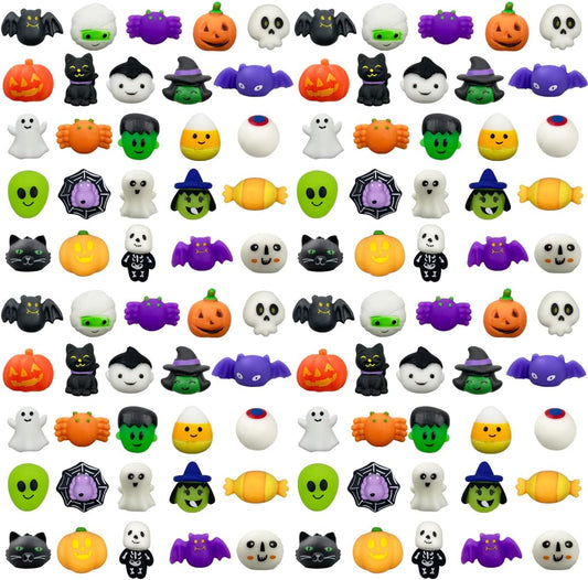 100 total pieces split across 25 halloween-themed styles (4 of each design)