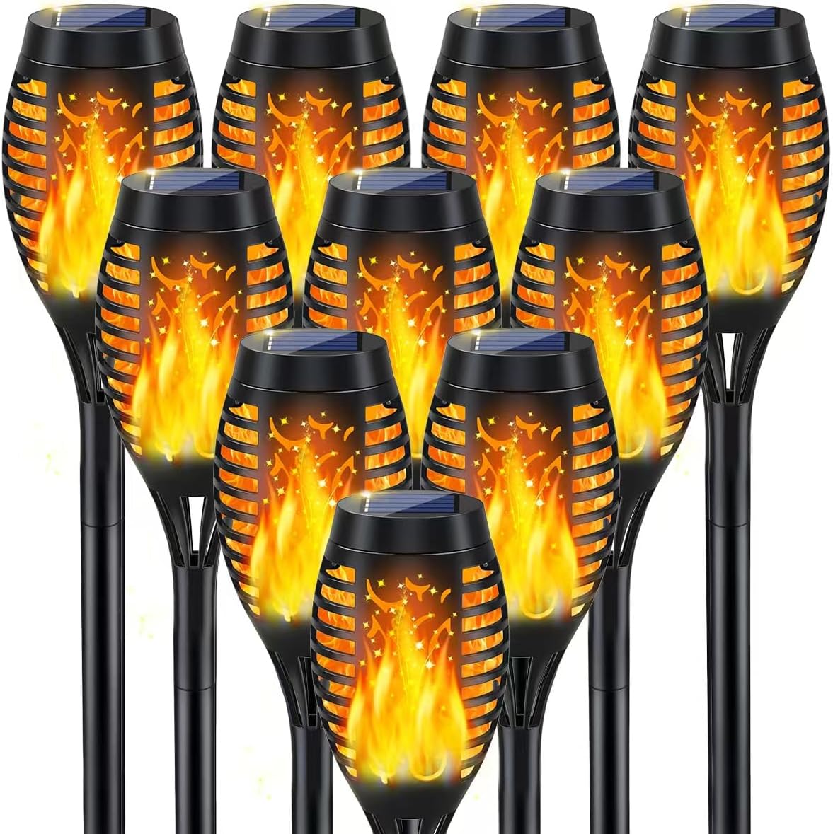 12-led dancing flame flicker effect per torch (54smd bulb)