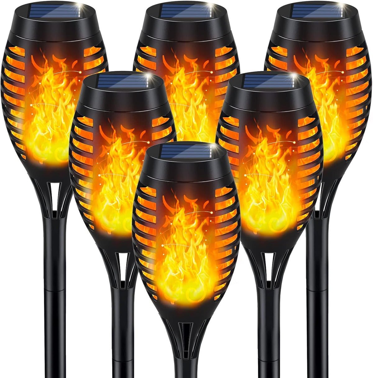 12-led flickering flame light per torch with e26 base simulating a dancing warm glow