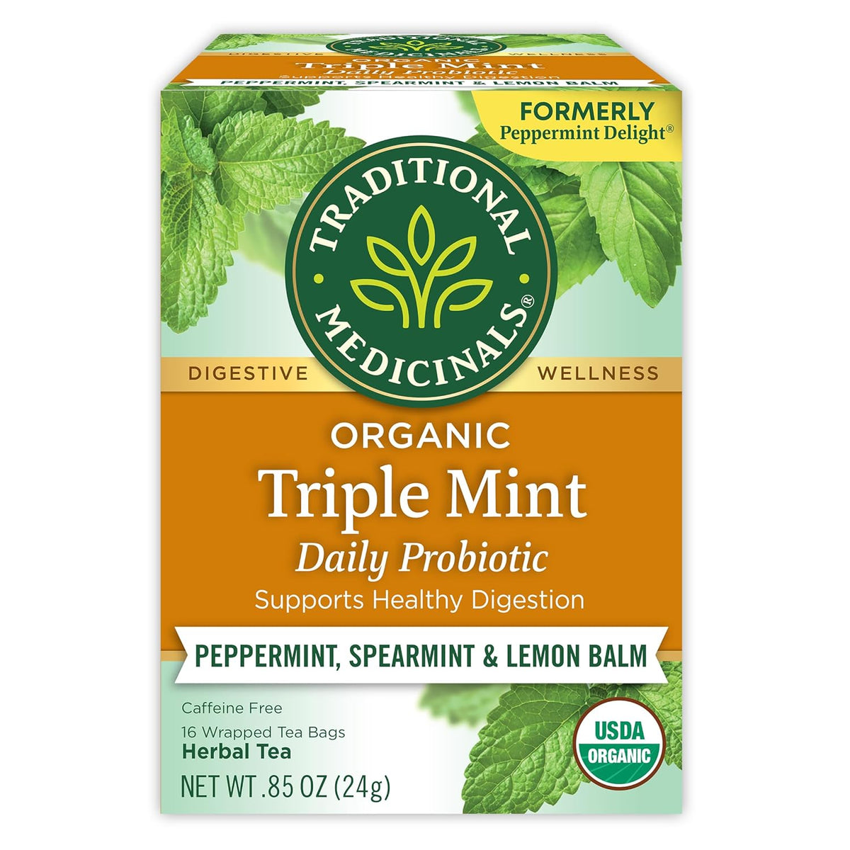 16 individually wrapped tea bags per carton