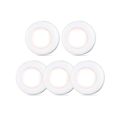 2.8-inch round stick-on puck design with ultra-strong adhesive backing
