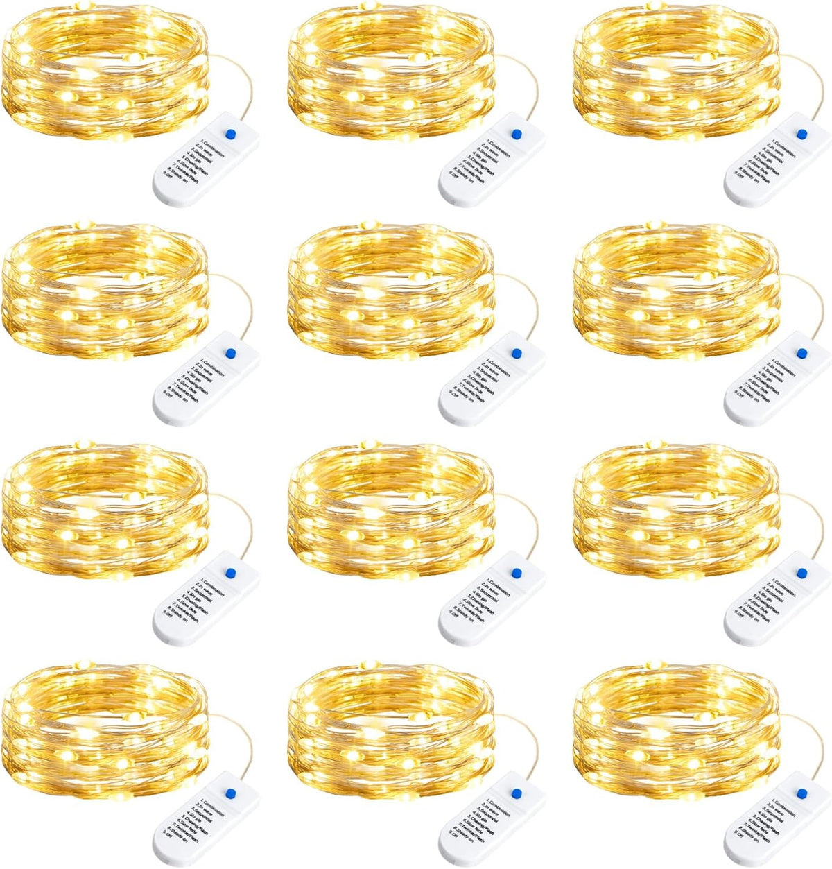 20 upgraded energy-efficient leds per 7ft flexible silver/copper wire string