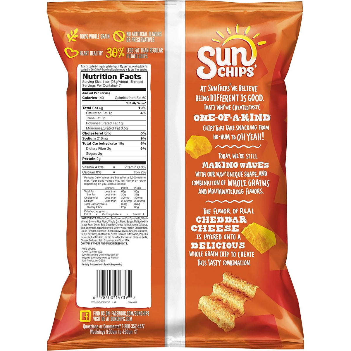 21g of whole grain per 1 oz serving