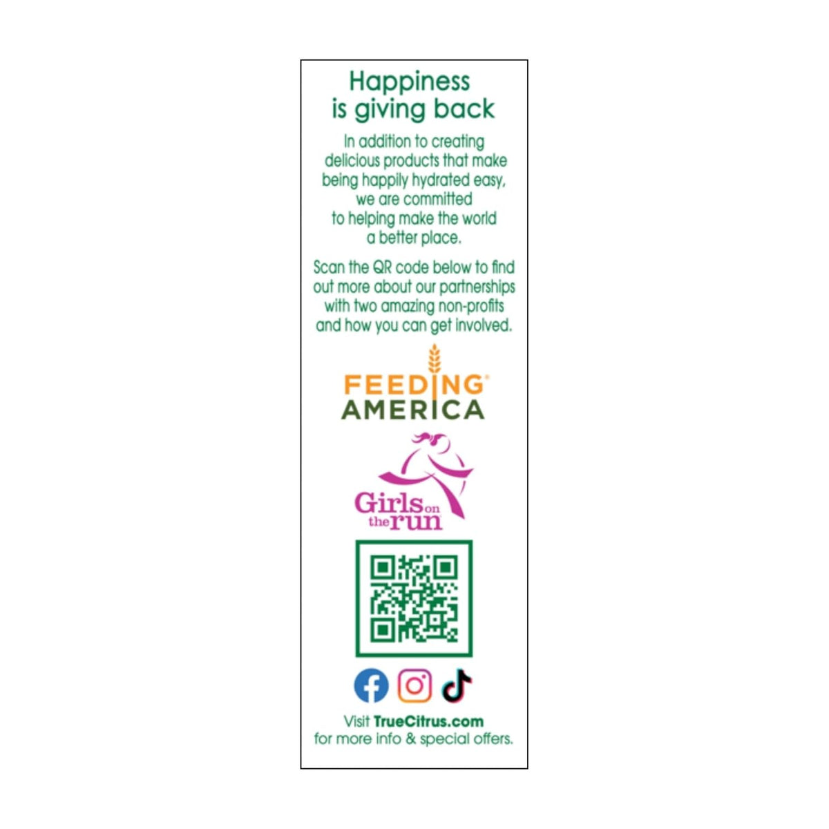25% of a child's daily vitamin a, c, and e requirements per serving