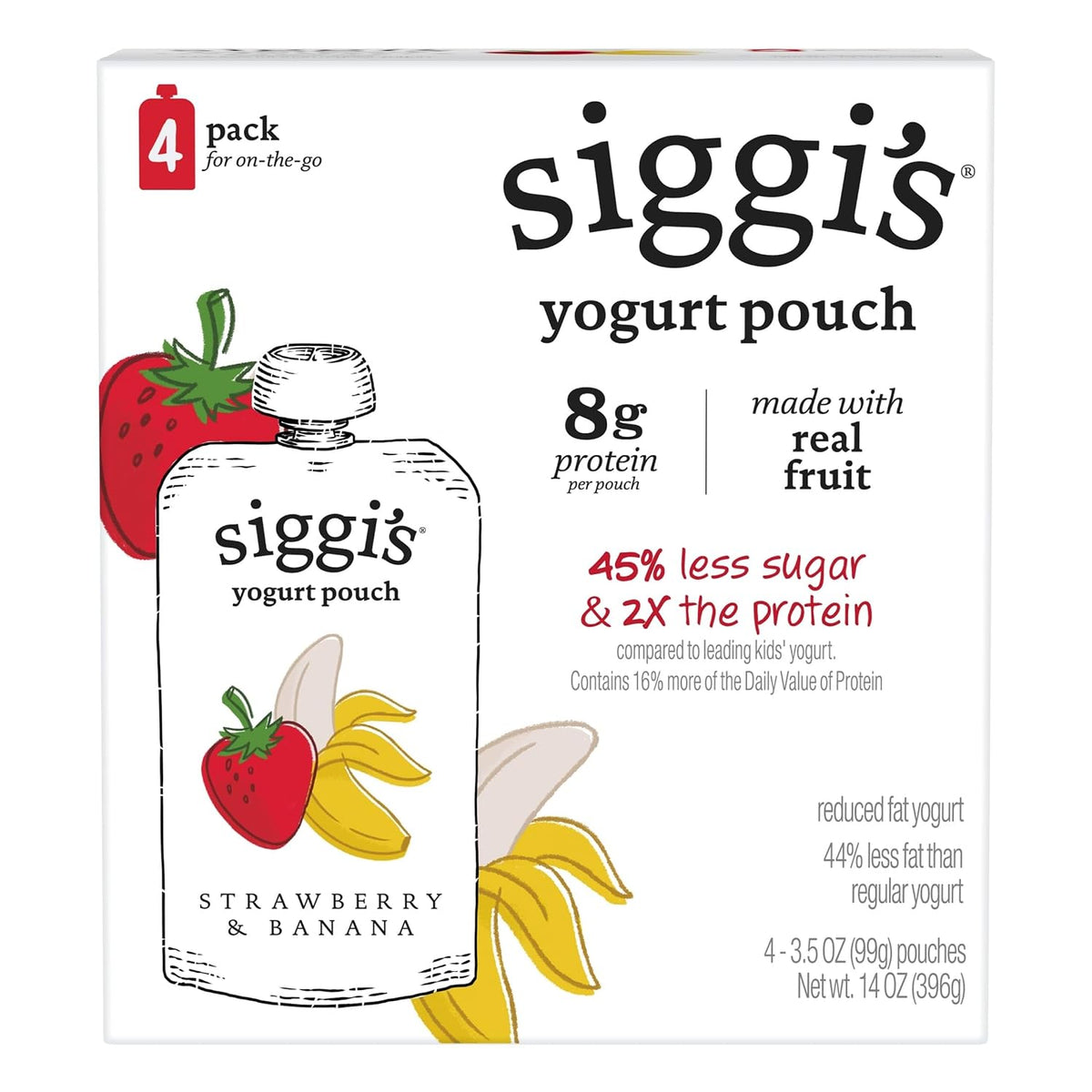 3.5 oz single-serve pouches in a 4-count pack for grab-and-go convenience