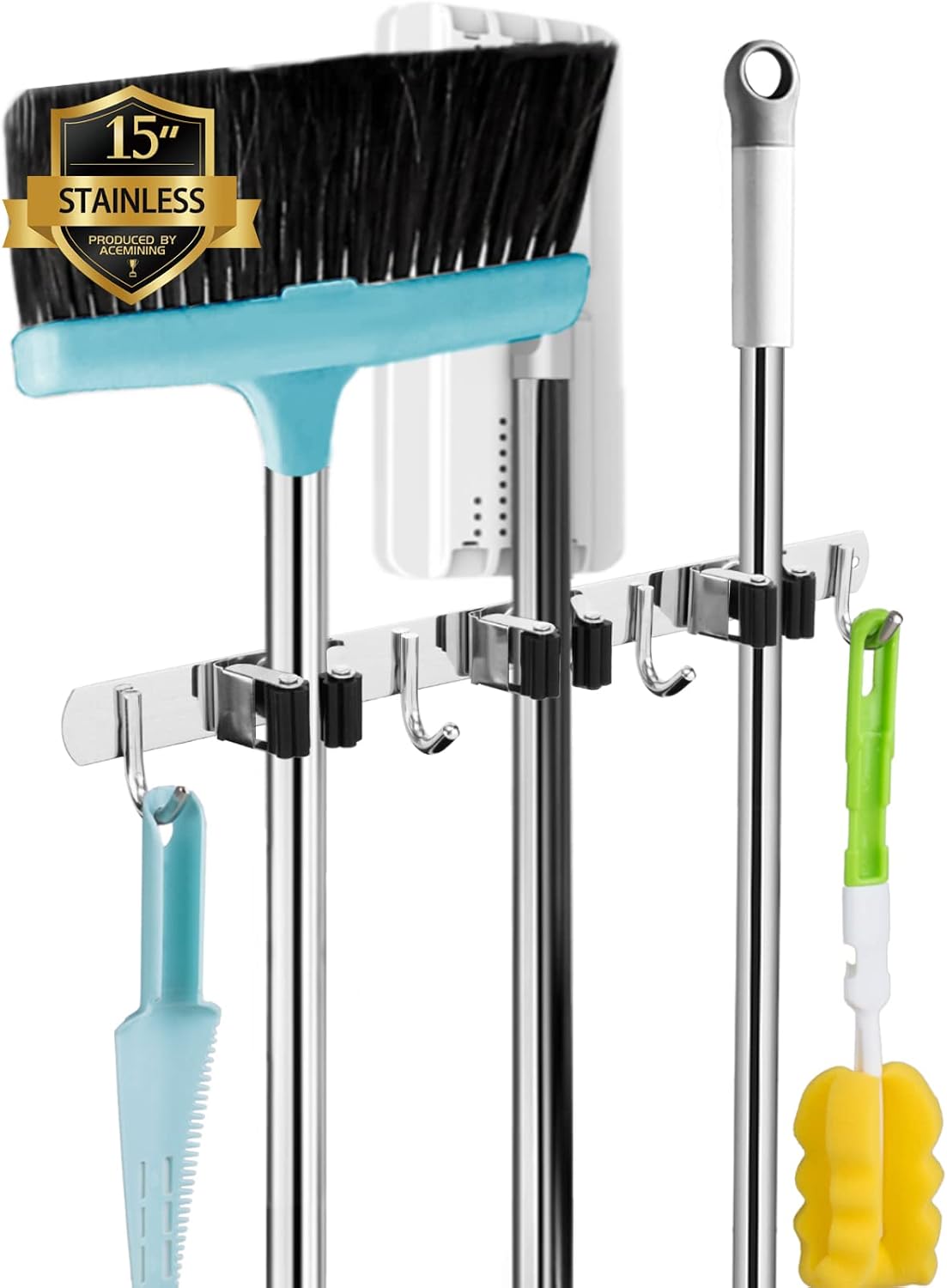 304 rustproof stainless steel construction (more durable than plastic)
