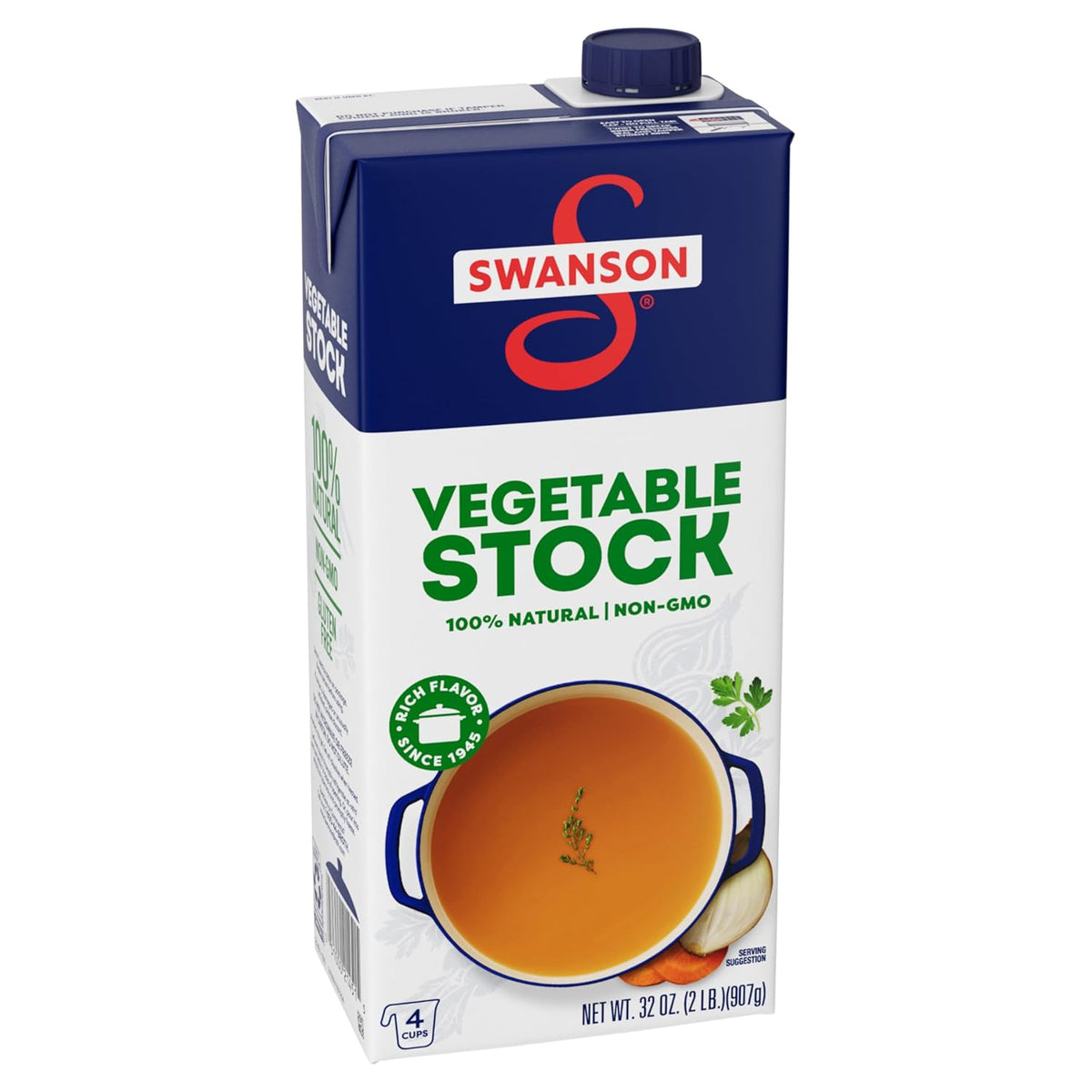 32 oz recyclable carton (single pack) sized for multi-recipe use