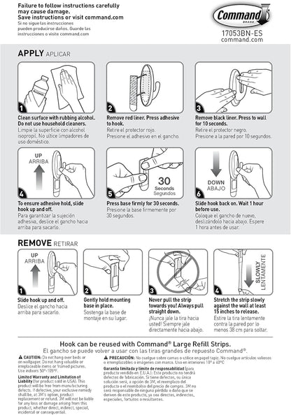 3M Command Coat Hook – Valentine's Day Gift for Apartment Dwellers Who Value Damage-Free Decor
