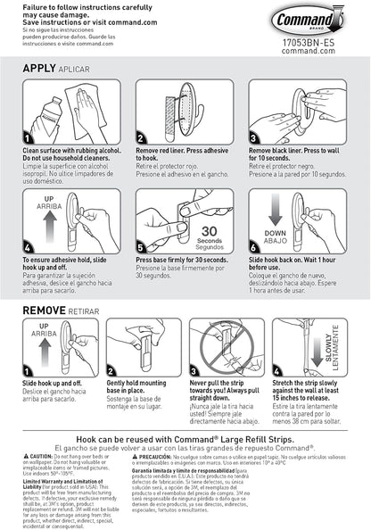 3M Command Coat Hook – Valentine's Day Gift for Apartment Dwellers Who Value Damage-Free Decor