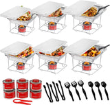 Alpha Living Chafing Dish Buffet Set – Effortless Disposable Buffet Kit for the Host Who Values Simplicity