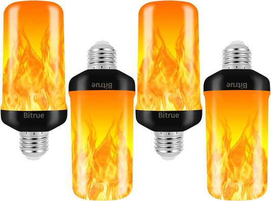 4 lighting modes: flickering flame, general light, breathing, and gravity-induced upward flame