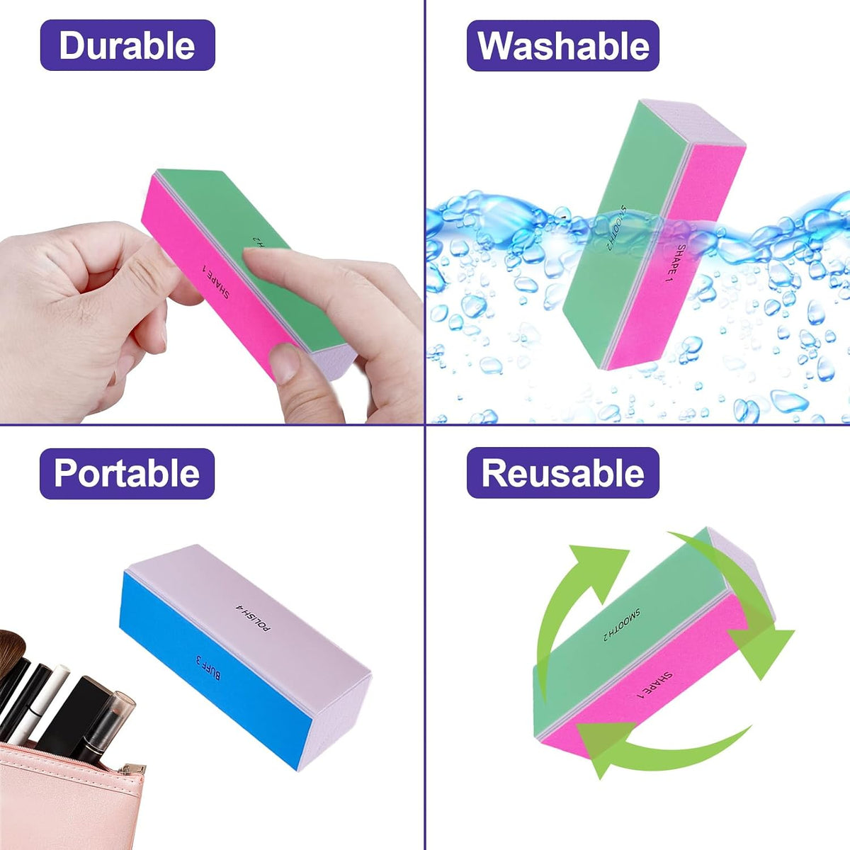 4-piece pack for long-term use or sharing with family/salon clients