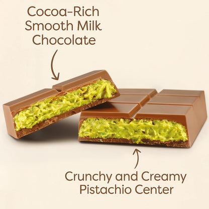 40% pistachio cream and kataifi filling containing 25% real pistachio