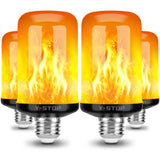 Y-STOP Outdoor Flame Effect Bulb – Weather-Friendly Flicker Light for Patio, Garden Pathway, and Porch Lanterns, 2 Pack