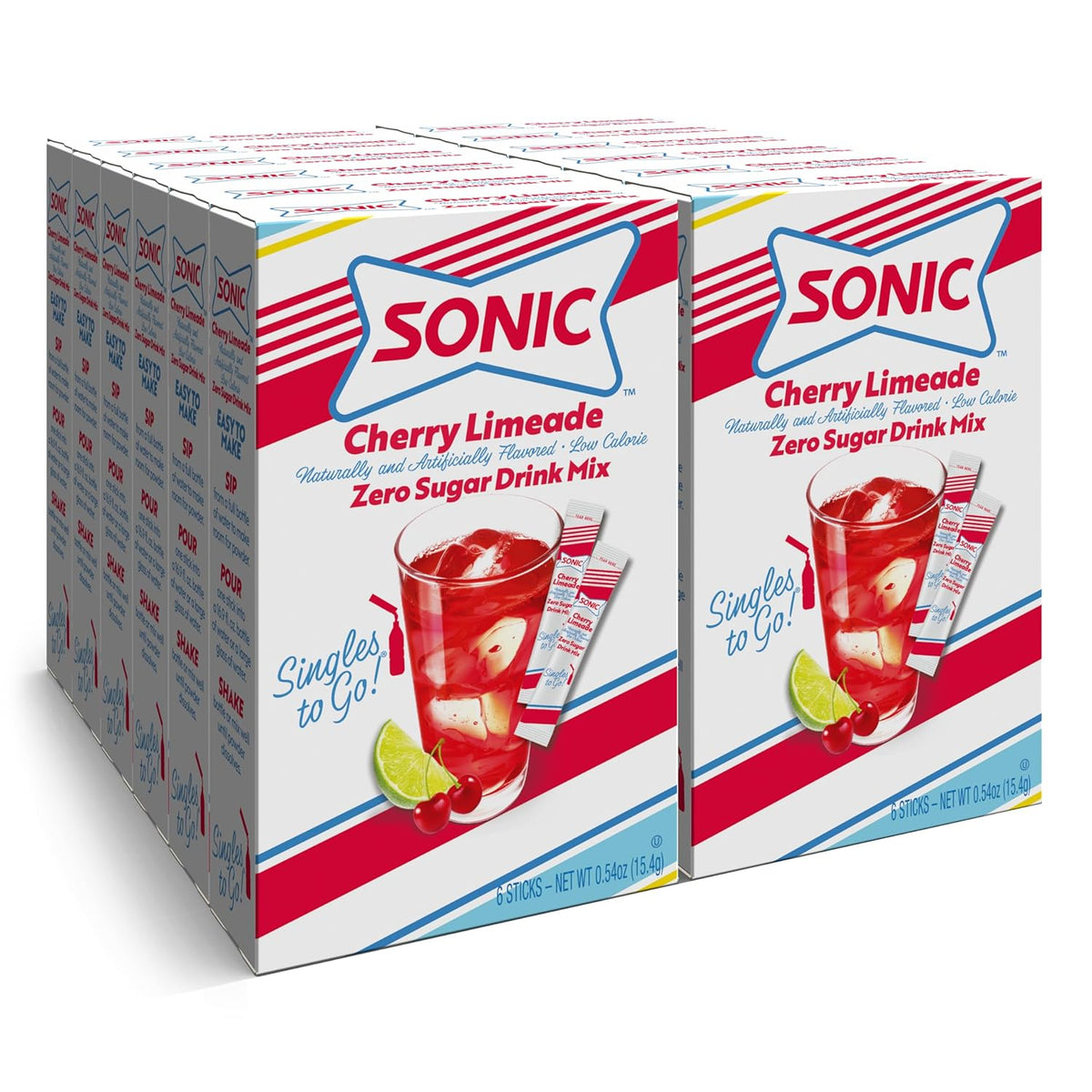 72 single-serve powdered sticks per case (12 boxes x 6 sticks)