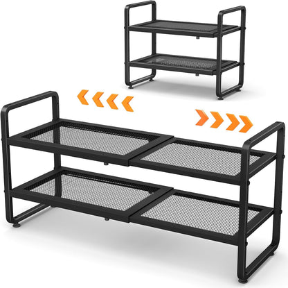 Aero Stiletto Tower – Practical Gift for College Students, 2-Tier Expandable Dorm Shoe Organizer
