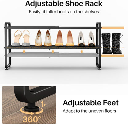 Aero Stiletto Tower – Practical Gift for College Students, 2-Tier Expandable Dorm Shoe Organizer