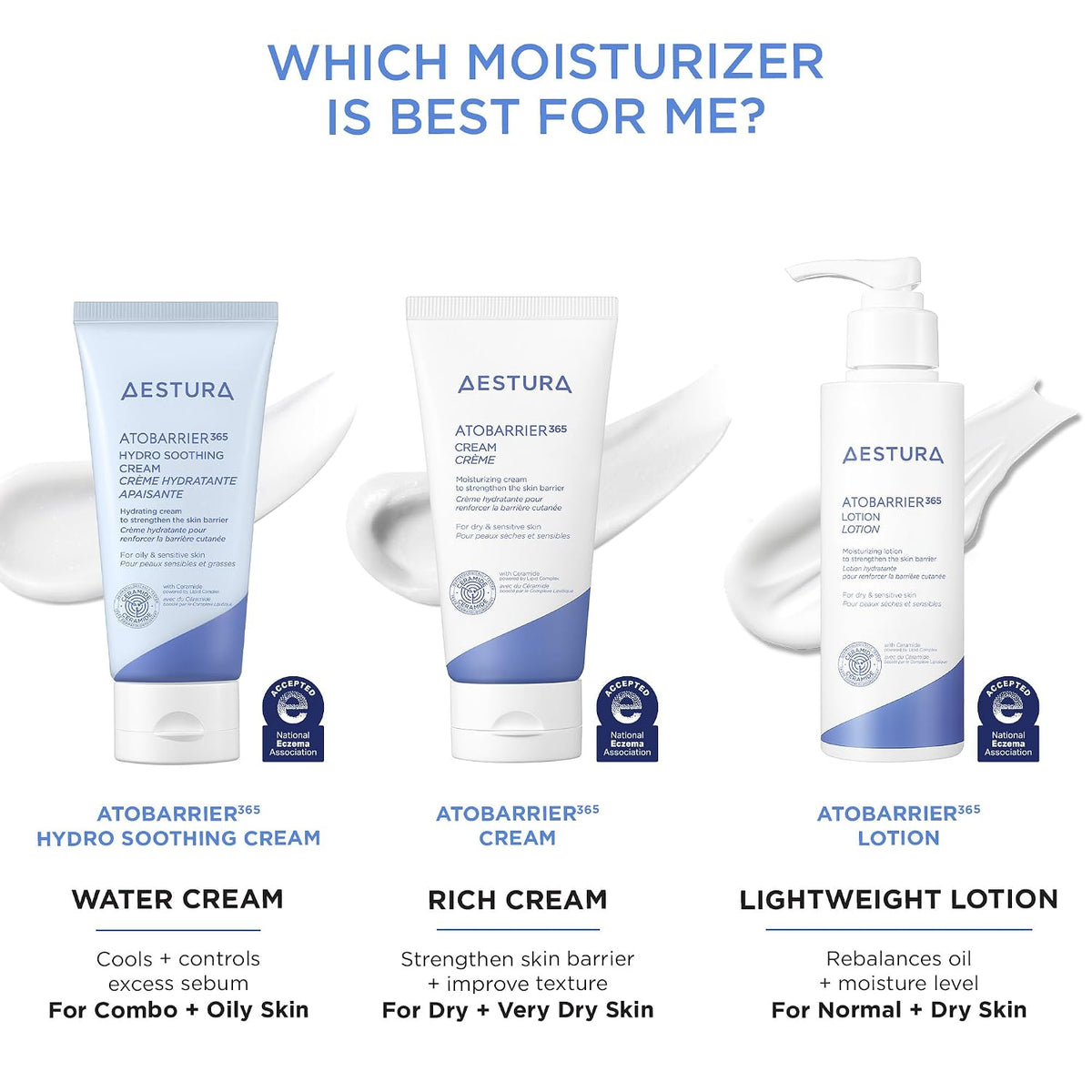 AESTURA ATOBARRIER365 Cream – Soothing Bathroom Vanity Hydrator for Daily Barrier-Care Mindfulness