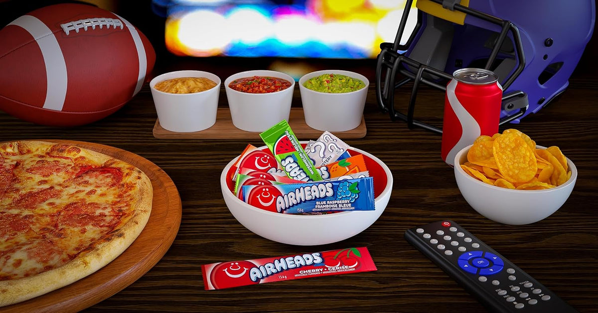 Airheads Sour Taffy Variety Pack – Non-Melting Camping and Hotel Room Snack for Travelers and Hikers