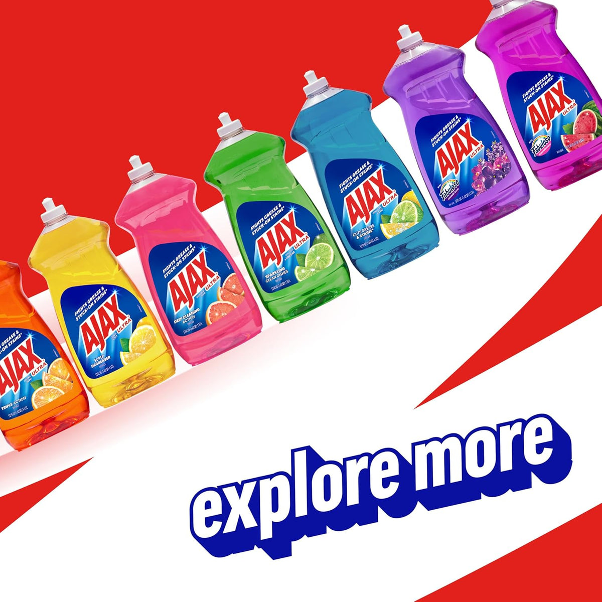 Ajax Powder Cleanser with Bleach - Phosphate-Free 12-Pack for Kid-Safe and Pet-Aware Homes