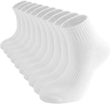 ACCFOD Womens Ankle Socks Thin Cotton Gym Athletic Mini Crew Socks 5 Pairs – Holiday Gift Set for Runners and Athletes