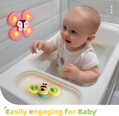 ALASOU Suction Cup Top Trio – Secure Adhesion for High Chair and Airplane Tray, Designed for Small Toddler Hands