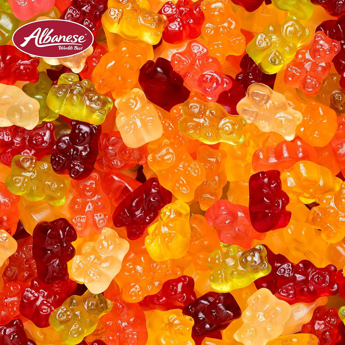Albanese World's Best Gummi Bears 25oz Resealable Bag – Travel-Ready Snack for Road Trips, Flights, and Picnics