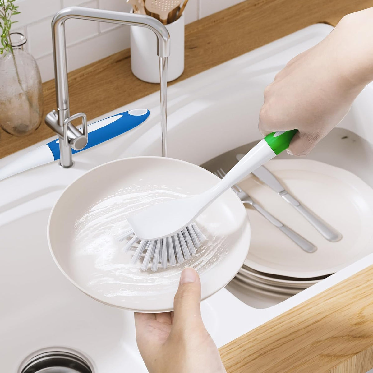 Amazer Dish Scrubber Set – Self-Care Kitchen Tool for a Cleaner, More Mindful Cooking Space