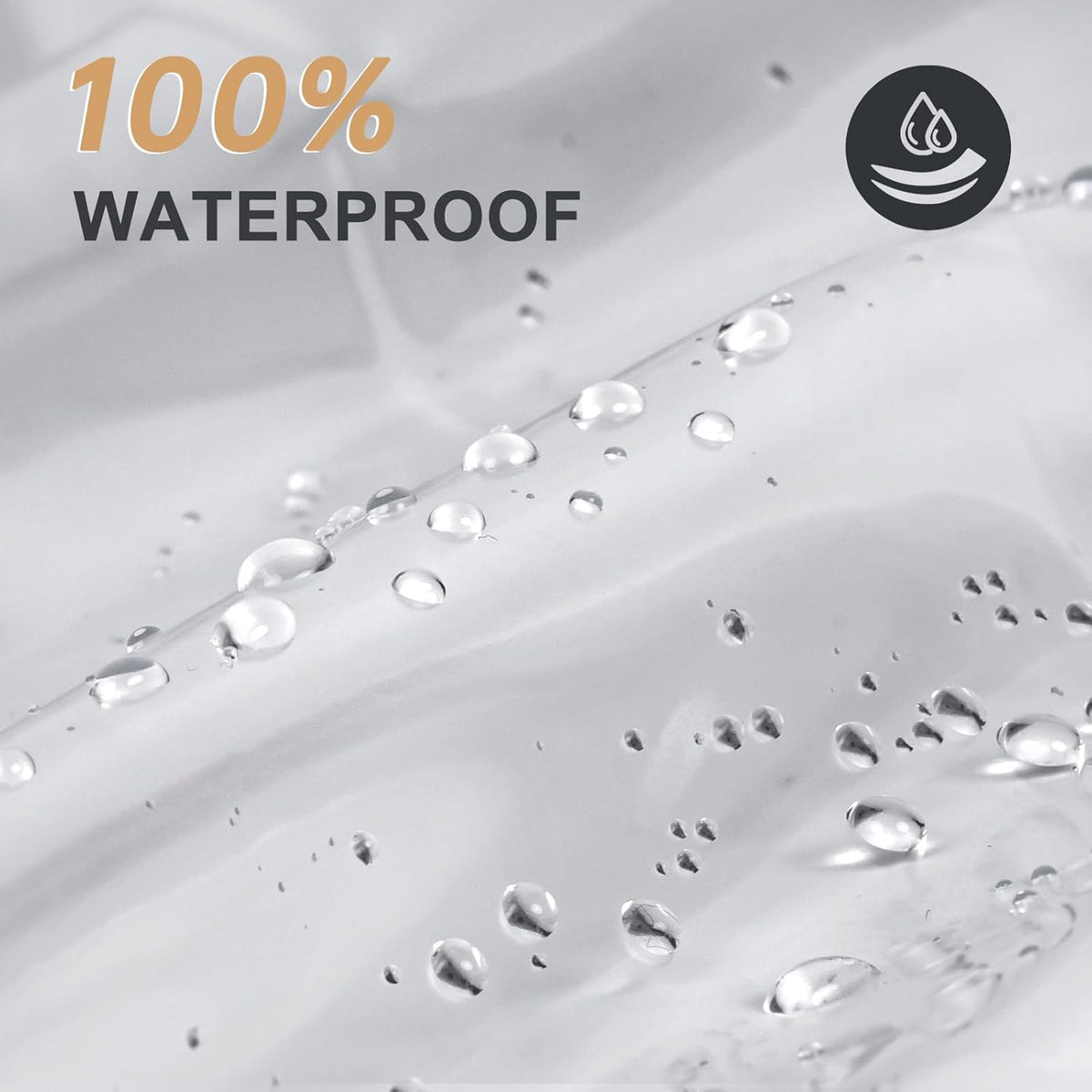 AmazerBath 12 Gauge Clear Shower Curtain Liner 72 x 72 – Travel-Ready Waterproof Divider for Camp, RV, and Backyard Setups