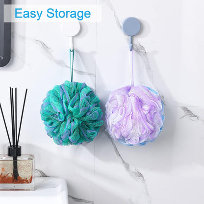 AmazerBath PE Mesh Body Scrubber Quartet – Smooth Skin Prep Routine for At-Home Spa and Relaxation Sessions