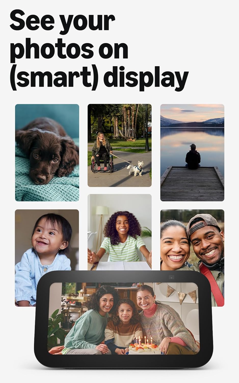 Amazon Echo Show 5 Cozy Entryway Smart Companion, Alexa+ Compact Display with Ambient Clock and Weather