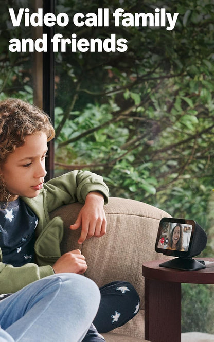 Amazon Echo Show 5 Cozy Entryway Smart Companion, Alexa+ Compact Display with Ambient Clock and Weather