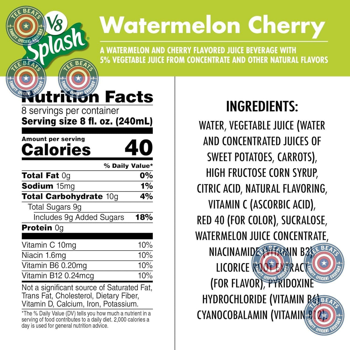 antioxidant c and b vitamin fortification