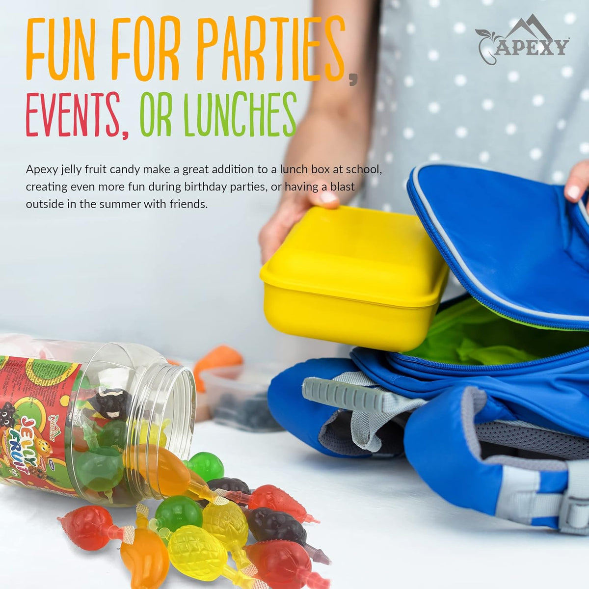 Apexy Jelly Fruit – Slurpable Drinkable Jelly for Pool Days, Explosive Outdoor Snack