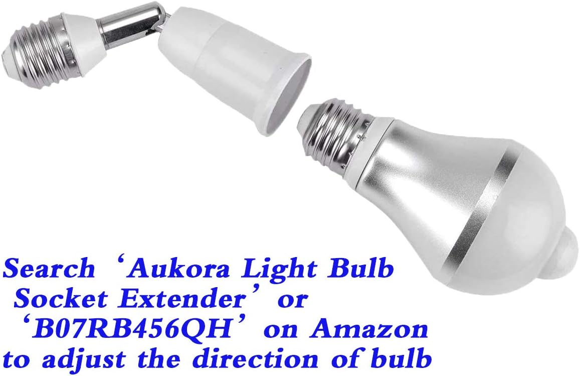 Aukora Motion Sensing Dusk to Dawn Bulbs – Auto Shutoff Safe Nighttime Navigation Lighting for Children's Rooms and Hallways