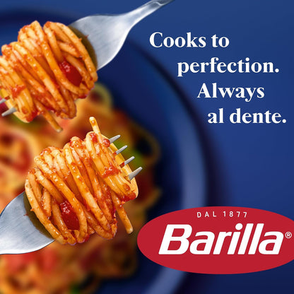 Barilla Spaghetti 16 oz 8-Pack – Family Kitchen Pasta Made with Durum Wheat Semolina for Quick Kids' Meals