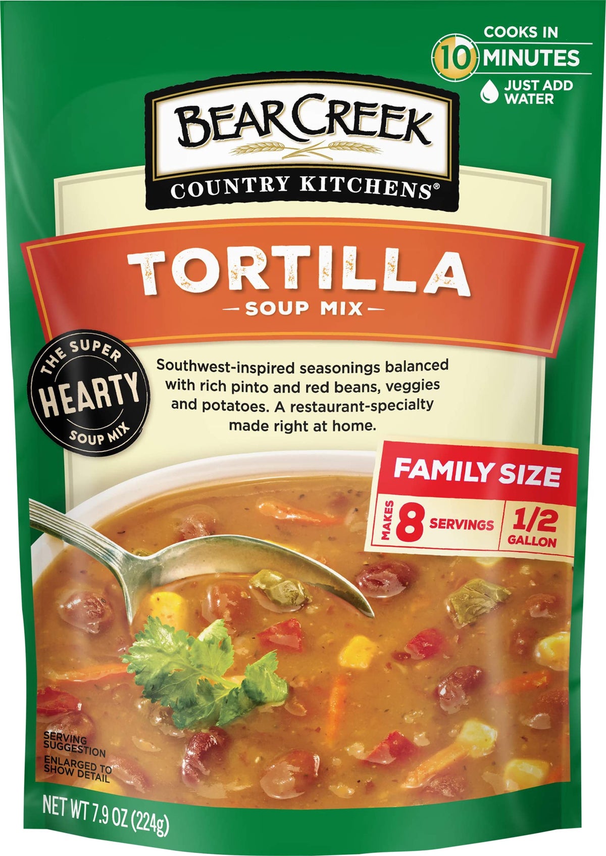 Bear Creek Tortilla Soup Mix – Comforting Dinner Starter for Cold-Weather Meals and Game Day Gatherings